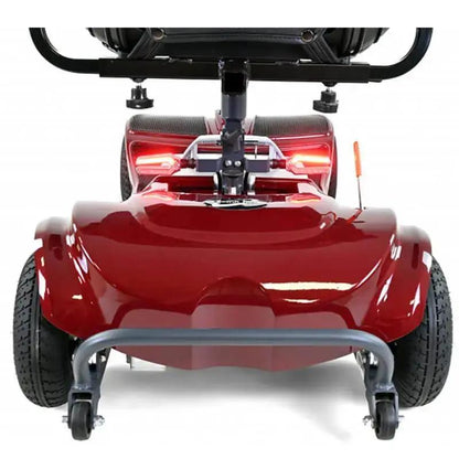 Mobility World Ltd UK - KRS800 8 Mph Lightweight Mobility Scooter With Lithium Battery Deep Maroon Rear View