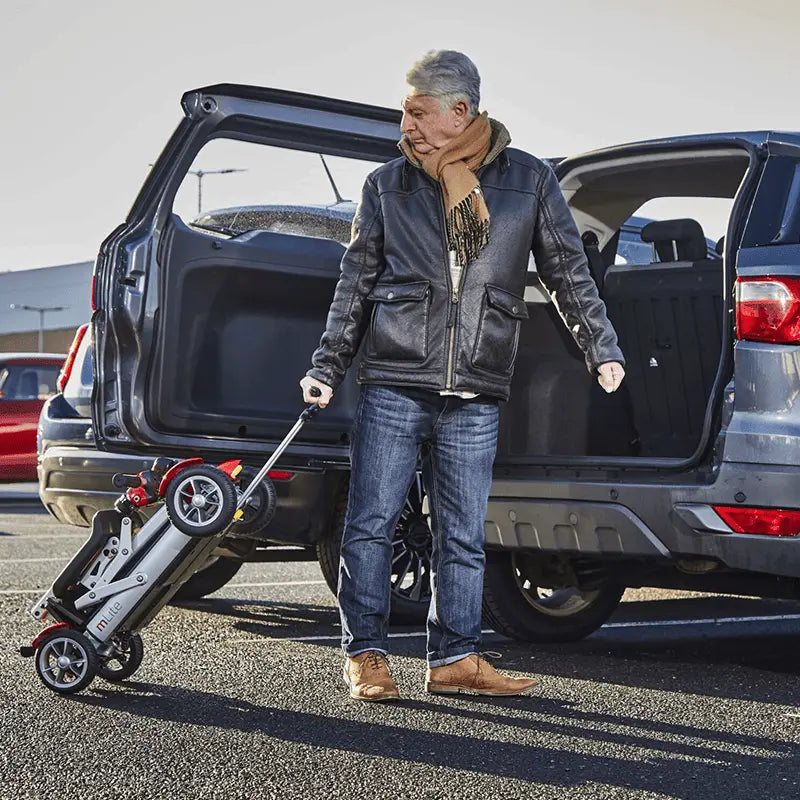 Motion Health MLite Plus Ultra-Lite Portable Travel Scooter with Lithium Battery  Mobility World UK  Mobility Scooters