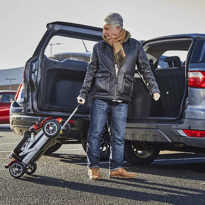 Motion Health MLite Plus Ultra-Lite Portable Travel Scooter with Lithium Battery  Mobility World UK  Mobility Scooters