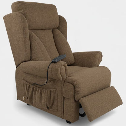 Mobility World Ltd UK: Admiral Lateral Back Tilt in Space Quad Motor  Riser Recliner Chair Fabric Fawn