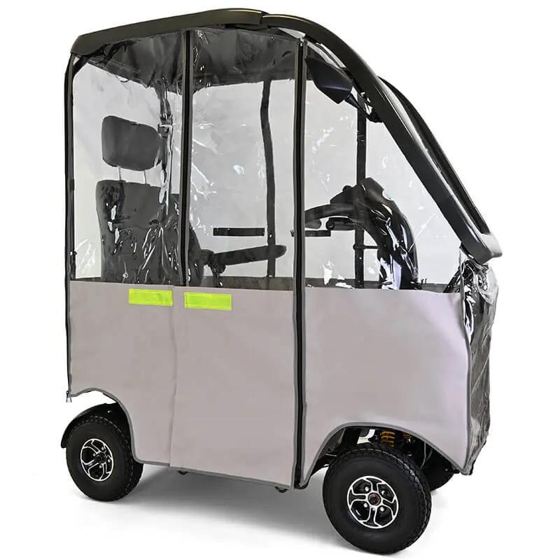 Mobility World Ltd UK - Alpine 8mph Road Mobility Scooter with Canopy Sides Down