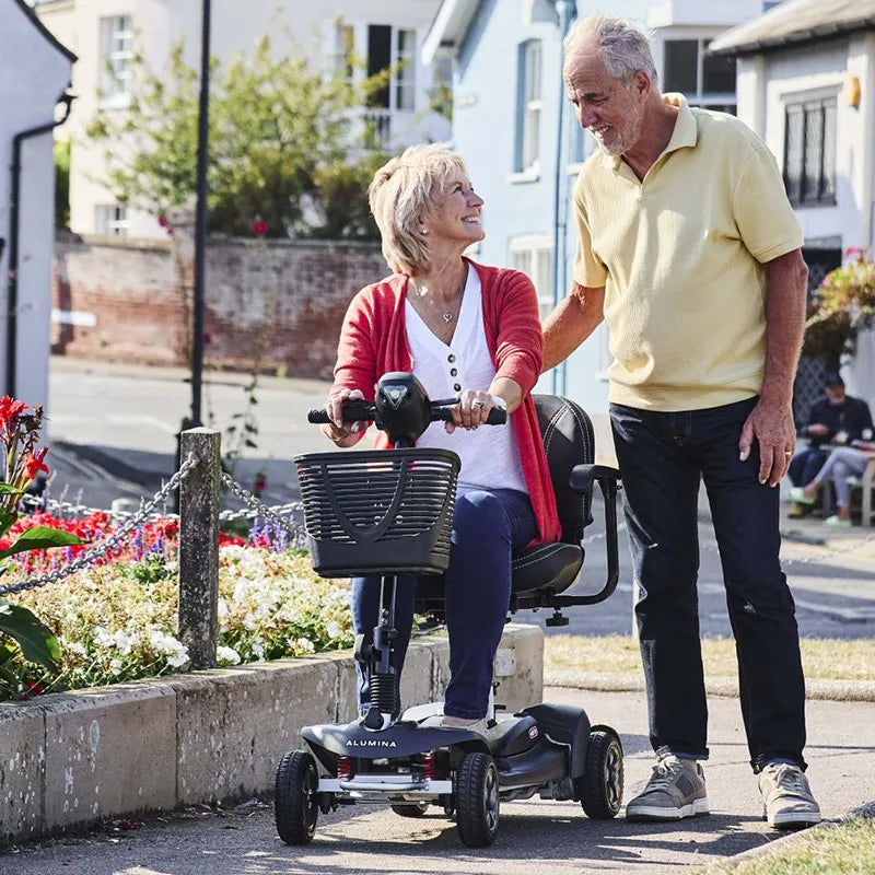 Mobility World Ltd UK: Alumina Portable Travel Scooter with Lithium Battery