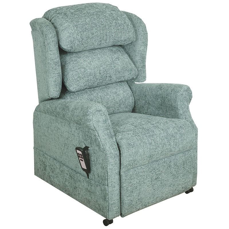 Mobility World Ltd UK - Ambassador Cosi Chair Waterfall Dual Motor Riser Recliner Duck Egg