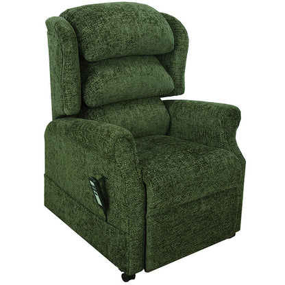 Mobility World Ltd UK - Ambassador Cosi Chair Waterfall Dual Motor Riser Recliner Forest Green