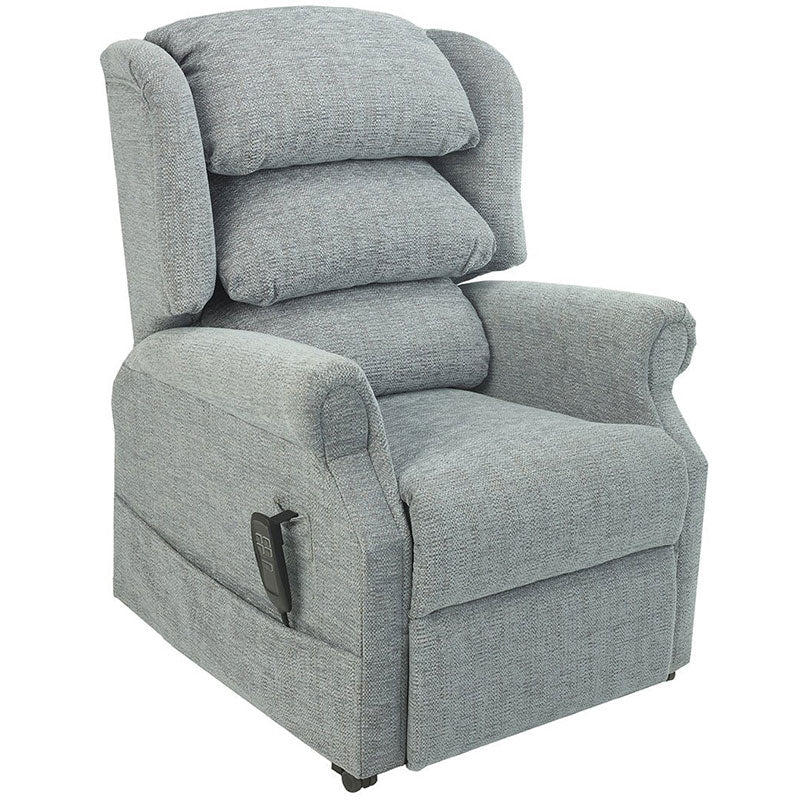 Mobility World Ltd UK - Ambassador Cosi Chair Waterfall Dual Motor Riser Recliner Chair Sky