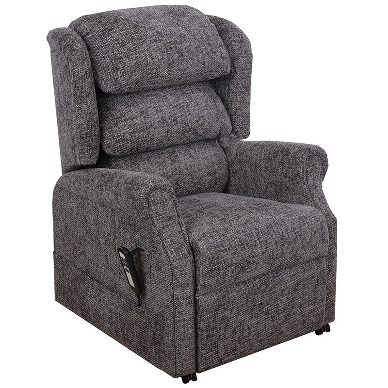 Mobility World Ltd UK - Ambassador Cosi Chair Waterfall Dual Motor Riser Recliner Chair Slate