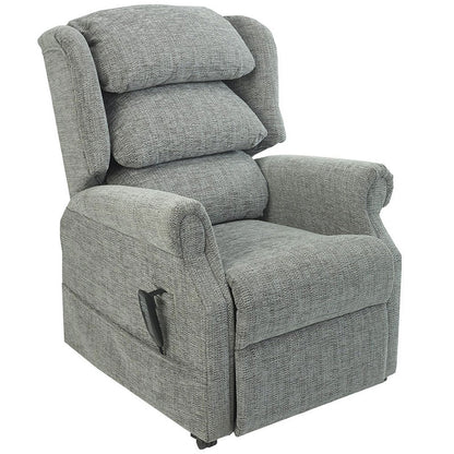 Mobility World Ltd UK - Ambassador Cosi Chair Waterfall Dual Motor Riser Recliner Chair Zinc