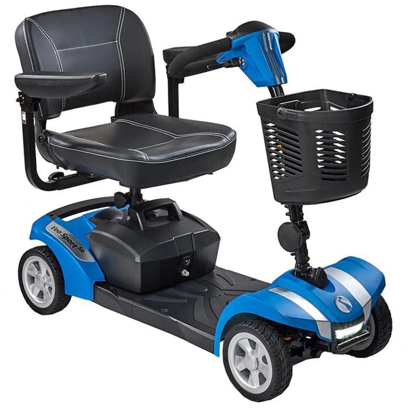 Mobility World Ltd UK - Approved Used Rascal Veo Sport SR with All-Round Suspension Neon Blue