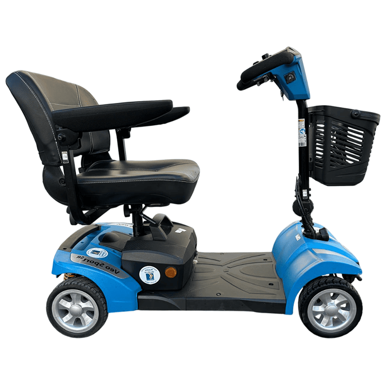 Mobility World Ltd UK - Approved Used Rascal Veo Sport SR with All-Round Suspension Neon Blue