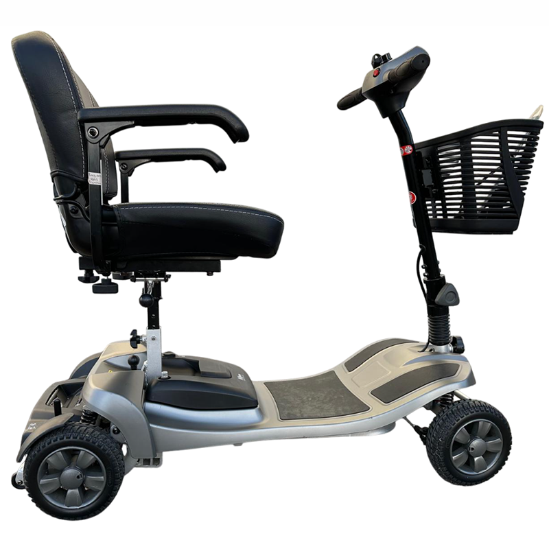 Mobility World Ltd UK - Approved Used Alumina Portable Travel Scooter with 20Ah Lithium Battery Colour Gray