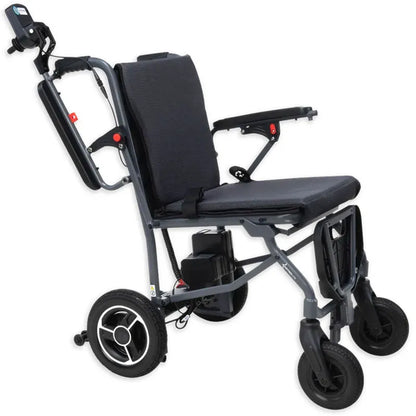 Astrolite Lightweight Folding Powerchair Armrest Up on a white background