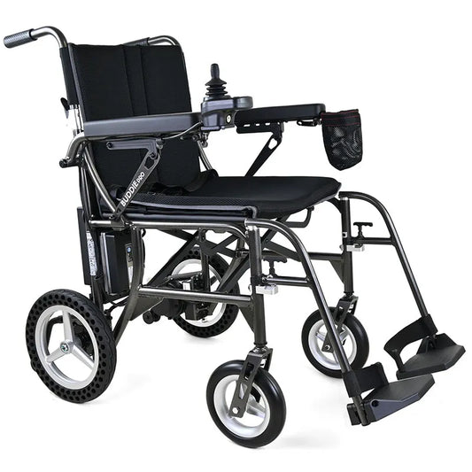 Buddy Pro Folding Powerchair Wheelchair on a white background_img