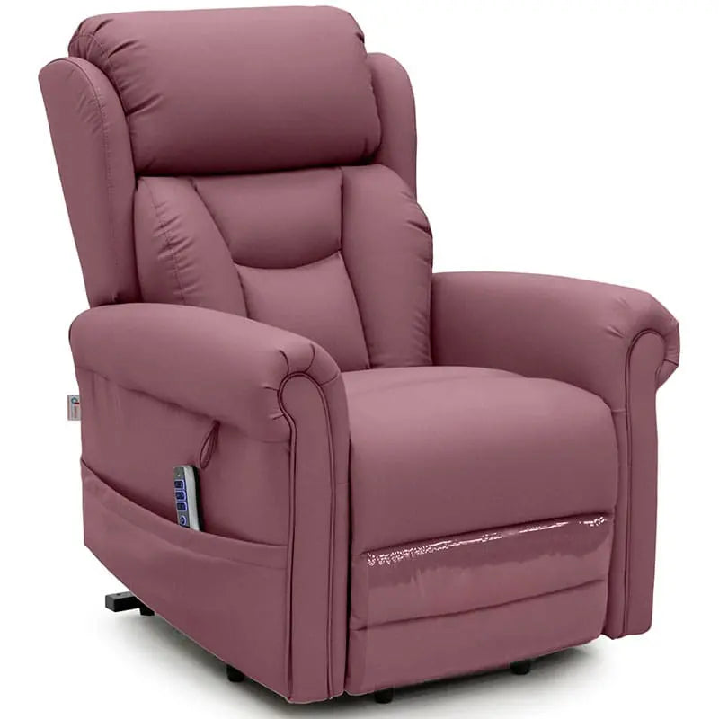 Mobility World Ltd UK: Dallux Nevis Lateral Back Triple Motor Rise Recliner Chair Petal
