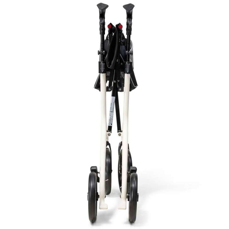 mobility-world-ltd-uk-drive-deVilbiss-healthcare-aerowalk-carbon-fibre-rollator-butter-cream-folded-front-view