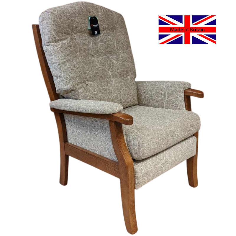 Mobility World Ltd UK: Joynsons Aston Ashton High Back Chair Made in Britain