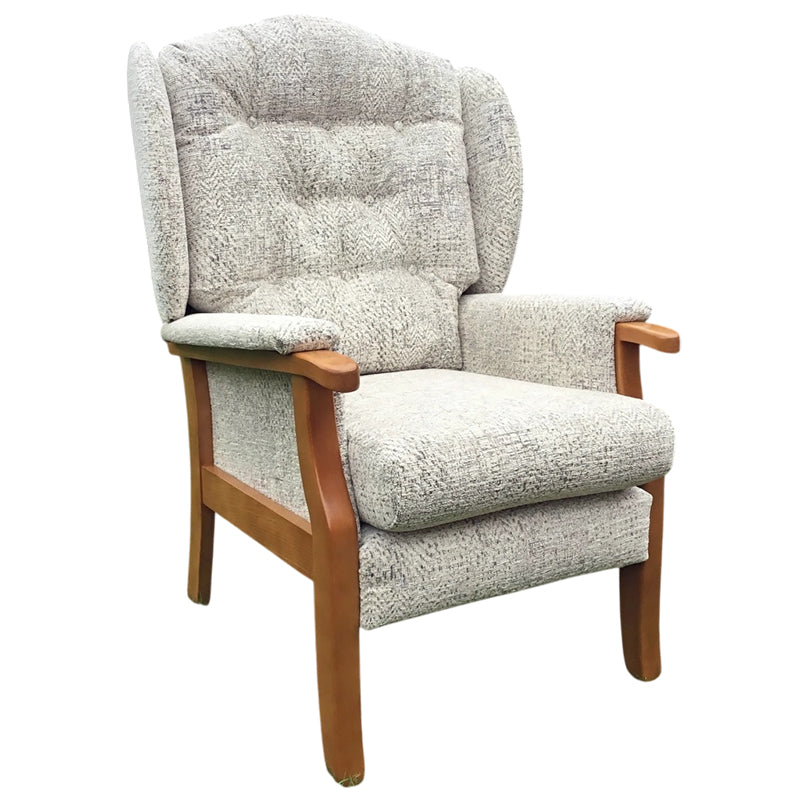 Mobility World Ltd UK: Joynsons Croxton Rye High Chair With Wings Dark Wood Finish