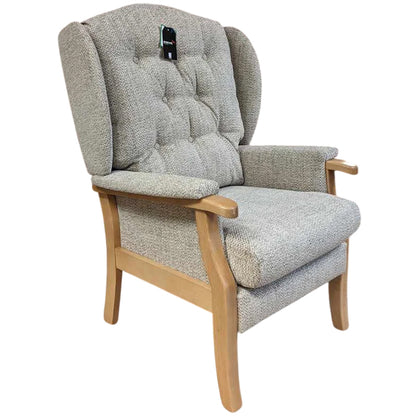 Mobility World Ltd UK:  Joynsons Croxton Rye High Back Chair With Wings Wood Finished Light