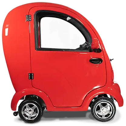 Mobility World Ltd UK - Scooterpac MK2 Cabin Car Cherry Red Side View
