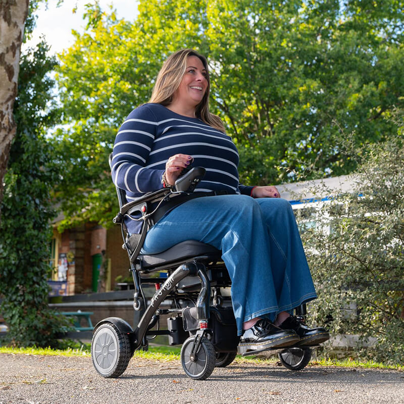 Photon Lite Compact Electric Folding Powerchair Lifestyle User
