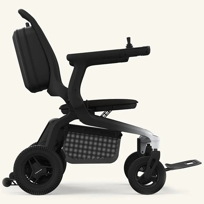 Robooter E80 Ultra Carbon Fiber Lightweight Folding Powerchair Side View