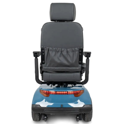 Savvy 4 Mobility Scooter Captain Seat rear view on  a white background
