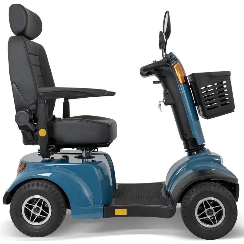 Savvy 4 Mobility Scooter Captain Seat side view on a white background