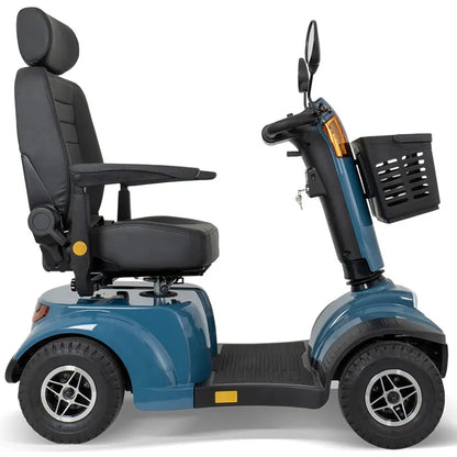 Savvy 4 Mobility Scooter Captain Seat side view on a white background