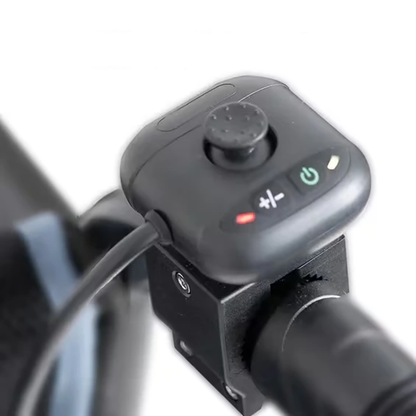 Mobility World Ltd UK-Scooterpac Atom Power Lightweight Folding Powered Wheelchair Attendant Control