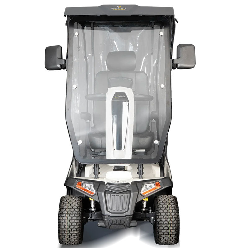 Mobility World Ltd UK: Savvy Defender Mobility Scooter With Hard Top Canopy Front View