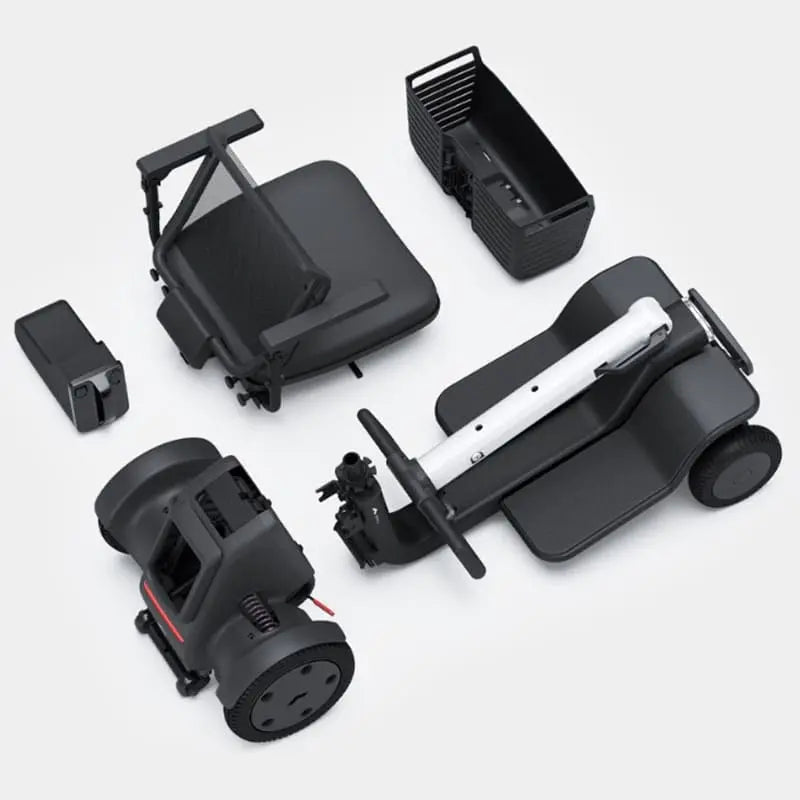 Mobility World Ltd UK: Whill Model R 4-Wheel Portable Mobility Scooter Disassembled
