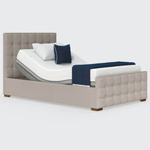 Load image into Gallery viewer, mobility_world_ltd_opera_edel_adjustable_bed_emerald_headboard_standard_Emerald_Linen_Small_Double