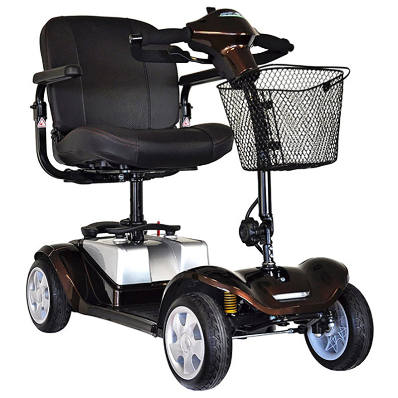 The Approved Used Kymco Mini Comfort mobility scooter is the perfect choice for people looking for a lightweight and compact model. This scooter boasts front and rear LED lighting and wireless connections, making it easy to transport and keep clean. The 9-inch soft-roll puncture proof wheels provide a comfortable ride, while the removable battery makes it easy to charge.
