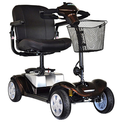 The Approved Used Kymco Mini Comfort mobility scooter is the perfect choice for people looking for a lightweight and compact model. This scooter boasts front and rear LED lighting and wireless connections, making it easy to transport and keep clean. The 9-inch soft-roll puncture proof wheels provide a comfortable ride, while the removable battery makes it easy to charge.