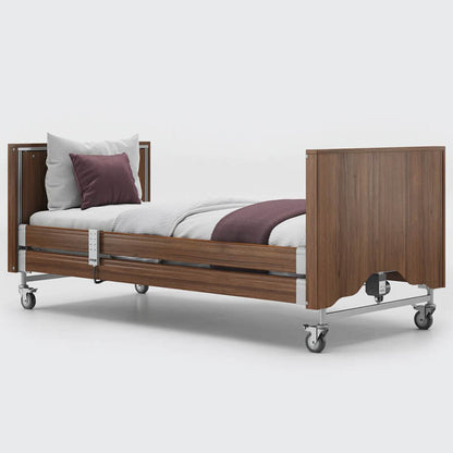 The Opera Enclosed 3ft Classic Profiling Bed With Cot Sides is perfect for those who need a little bit of extra help when it comes to getting in and out of bed. The bed can be raised to a nursing height of 80cm, making it easy for carers to provide assistance.