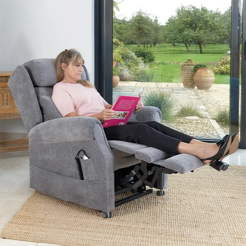 Disability Chair Risers Fenlake Cosi Chair Lateral Back Independent Quad-Motor Riser Recliner ...