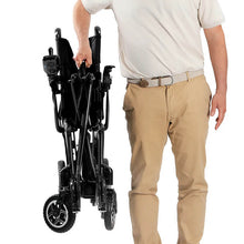 Load image into Gallery viewer, mobility_world_ltd_uk_mway_carbon_fibre_folding_powerchair_folded_carry