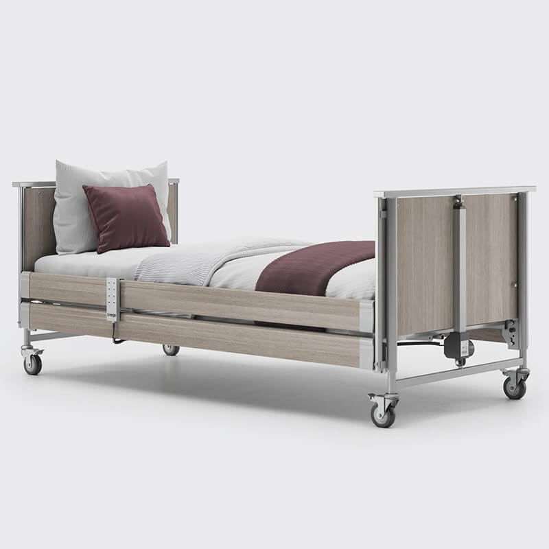 The Opera Basic 3ft Classic Profiling Bed with Cot Sides is perfect for those who need a little bit of extra help when it comes to getting in and out of bed. The bed can be raised to a nursing height of 80cm, making it easy for carers to provide assistance. Plus, the cot sides make it easy to ensure that your loved one stays safe and secure while they sleep.