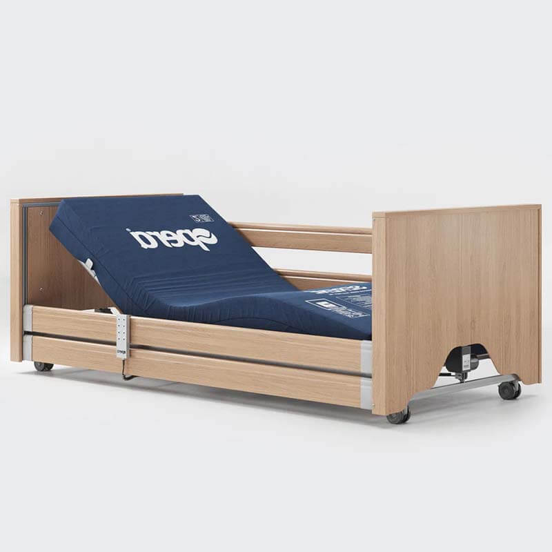 The Opera Enclosed 3ft Low Classic Profiling Bed With Cot Sides is perfect for those who need a little bit of extra help when it comes to getting in and out of bed. The bed can be lowered to just 22cm from the floor, greatly reducing the risk of impact injury from falls.