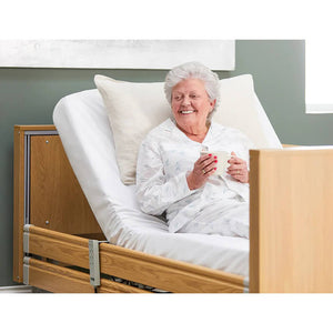 The Opera Enclosed 3ft Low Classic Profiling Bed is perfect for those who need a little bit of extra help when it comes to getting in and out of bed. The bed can be lowered to just 22cm from the floor, greatly reducing the risk of impact injury from falls.