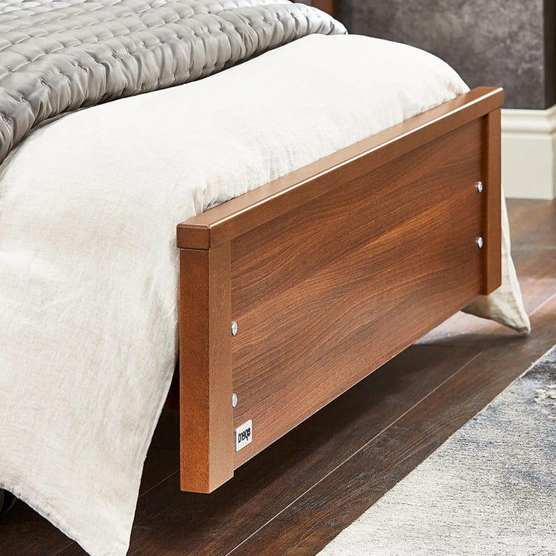 Introducing the Opera Signature Low Footboard Bed perfect for those who appreciate minimalist style and unrestricted access at the foot-end of the bed. This versatile bed features a height range that can be raised up to a carer's waist level or lowered close to the floor, making it easy to get in and out of bed. Plus, its stylish low footboard provides a modern look for your bedroom.