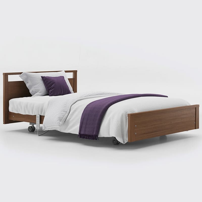 Introducing the Opera Signature Low Footboard Bed perfect for those who appreciate minimalist style and unrestricted access at the foot-end of the bed. This versatile bed features a height range that can be raised up to a carer's waist level or lowered close to the floor, making it easy to get in and out of bed. Plus, its stylish low footboard provides a modern look for your bedroom.