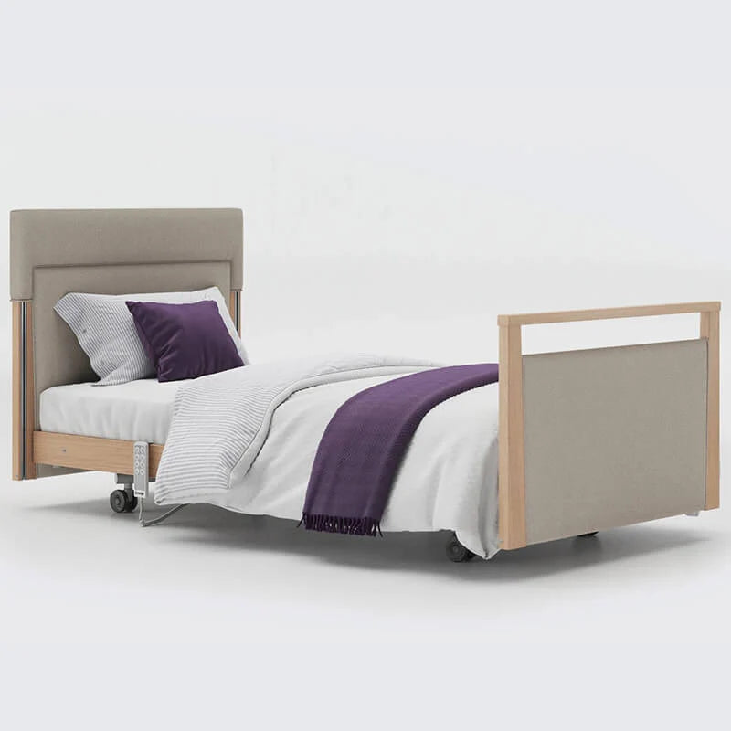 mobility_world_ltd_uk_opera_signature_upholstered_profiling_bed_3ft_single_without_rails_oak_fabric_linen_Memory-Adjustable-bed