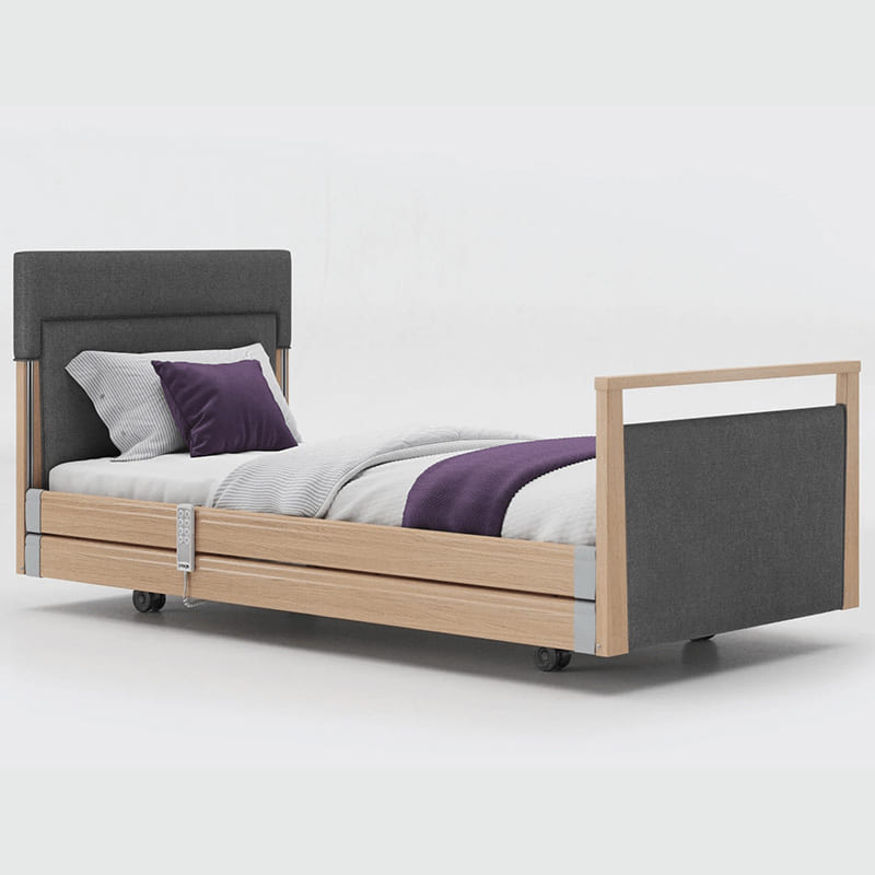 mobility_world_ltd_uk_opera_signature_upholstered_profiling_bed_3ft_with_rails_oak_fabric_antracite