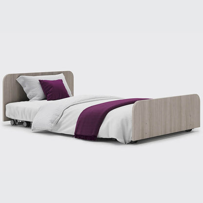 The Opera Solo profiling floor bed is an excellent option if you or a loved one needs advanced care at home. Because of its extremely low floor height, the Solo is excellent for people with dementia and other cognitive disorders. The Solo is categorized as a floor bed, providing a safe sleeping height and lowering the danger of harm from bed collapses. The entire bed may be raised to waist level on the profiling bed and lowered to the floor using its "all-in-one" height range.