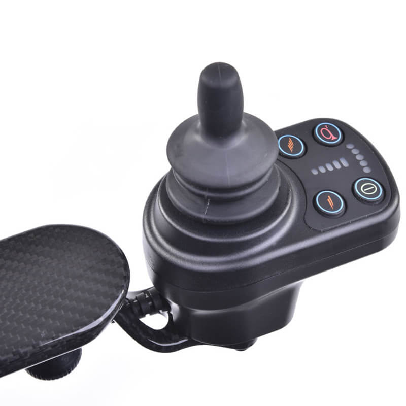 mobility_world_ltd_uk_quickie_q50_r_carbon_folding_powerchair_controller_joystick