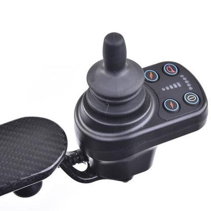 mobility_world_ltd_uk_quickie_q50_r_carbon_folding_powerchair_controller_joystick