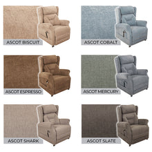 Load image into Gallery viewer, mobility_world_ltd_uk_stanton_lateral_back_independent_quad_motor_riser_recliners_ascot_fabric_option