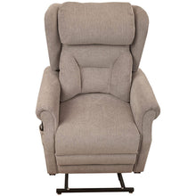 Load image into Gallery viewer, mobility_world_ltd_uk_stanton_lateral_back_independent_quad_motor_riser_recliners_chair_front_on_full_rise
