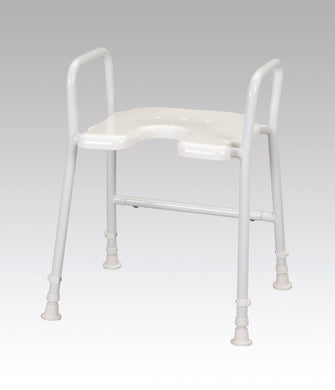 Days White Line Shower Stool