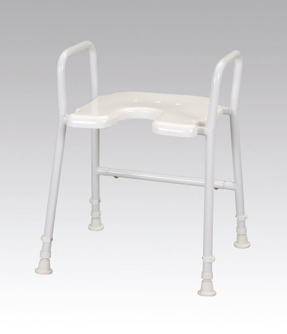 Days White Line Shower Stool